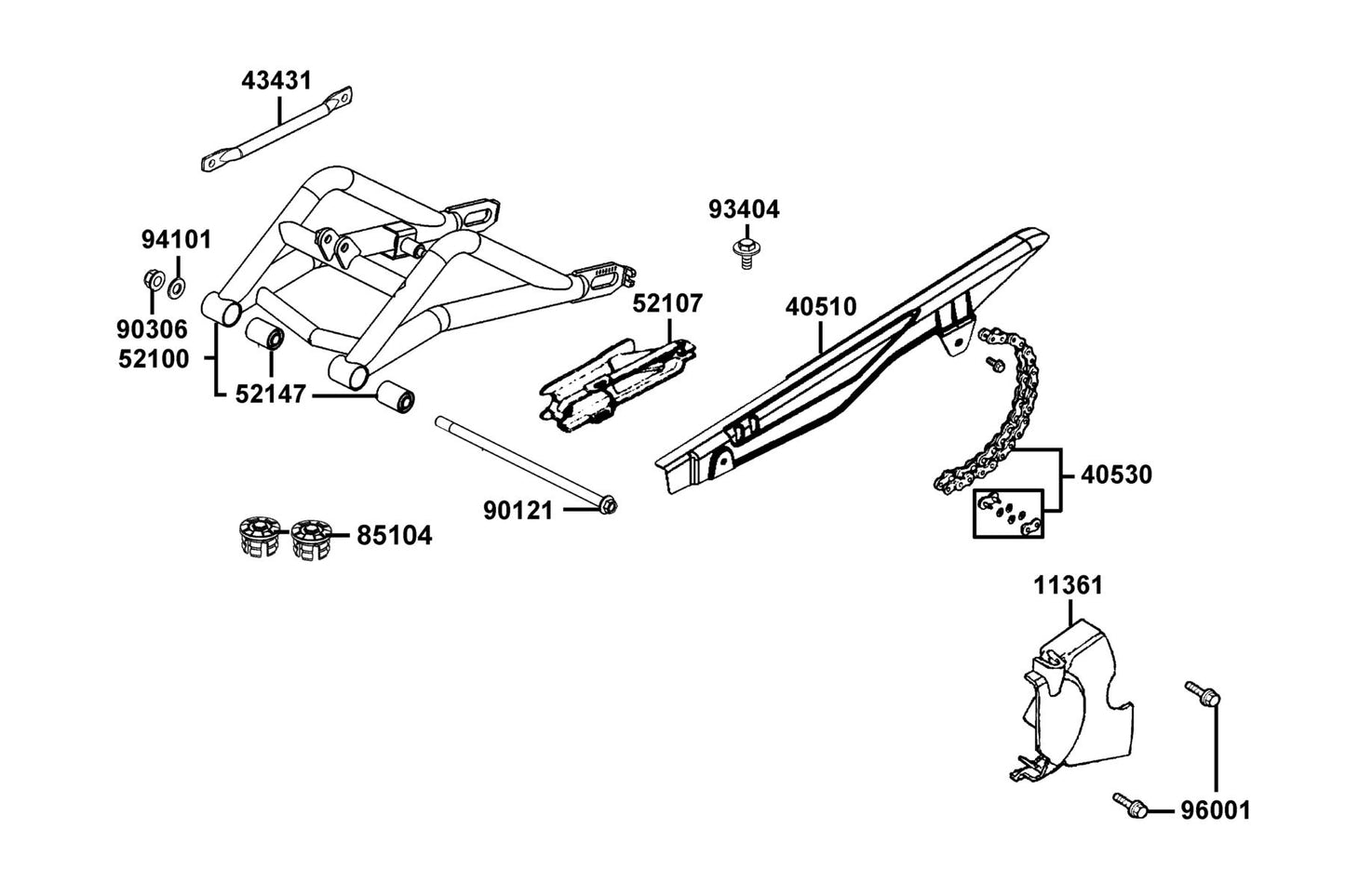 Washer Plain 12MM (k) — 94101-12700-G — KYMCO exploded-view diagram
