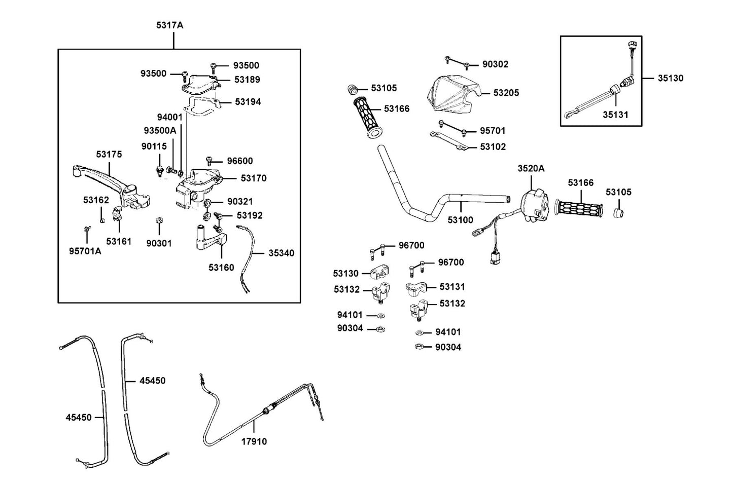 Nut U 10MM — 90304-GHE8-004 — KYMCO exploded-view diagram