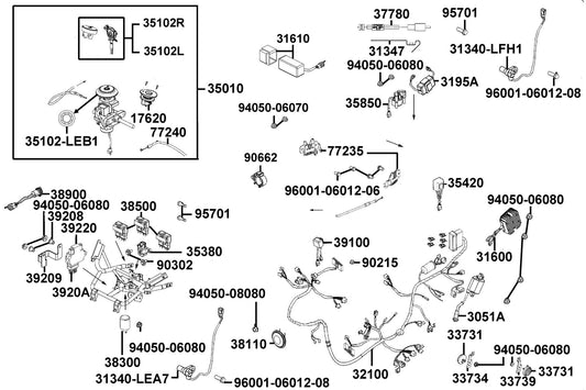 Bolt-wash 5*16 — 90302-GFY6-C10 — KYMCO exploded-view diagram
