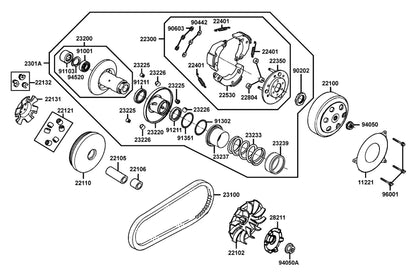 Oil Seal 34*39*3 — 91211-GHK8-014 — KYMCO exploded-view diagram