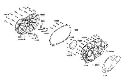 Cover R Cover — 11333-ALE8-E00-MLA — KYMCO exploded-view diagram