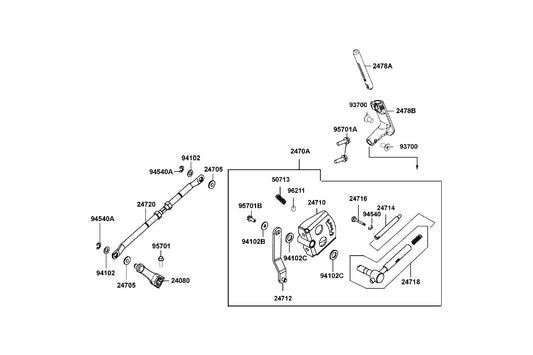 E Clip Collar Stopper — 94540-03029 — KYMCO exploded-view diagram