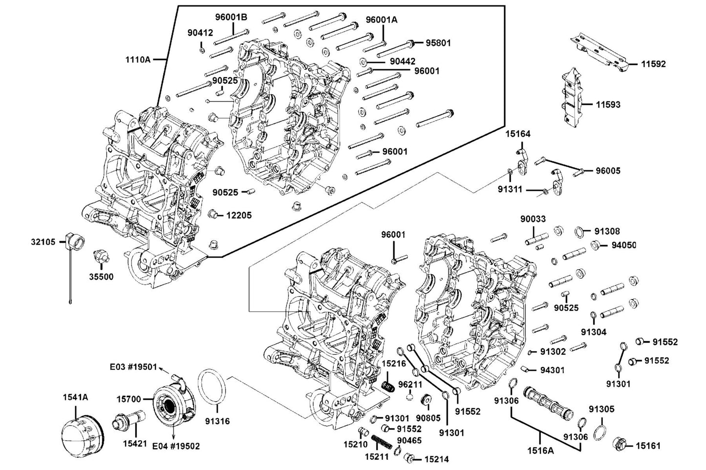 Oil Water Heat Exchanger — 15700-LGC6-E00 — KYMCO exploded-view diagram