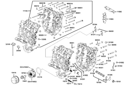 Oil Water Heat Exchanger — 15700-LGC6-E00 — KYMCO exploded-view diagram