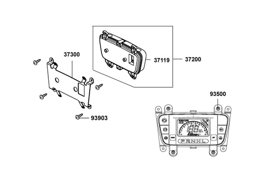Screw Pan 5*10 — 93500-05010-0G — KYMCO exploded-view diagram