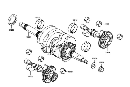 Oil Seal 38*50*7 — 91201-LKF5-E00 — KYMCO exploded-view diagram
