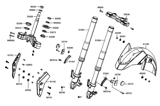 Nut Clip 6MM — 90305-LBA2-E00 — KYMCO exploded-view diagram