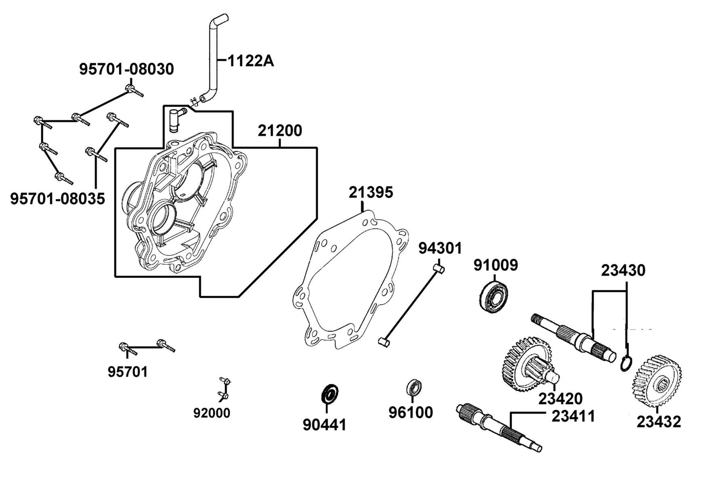Brg Ball Radial 6205LLU — 91009-KHE7-C00 — KYMCO exploded-view diagram