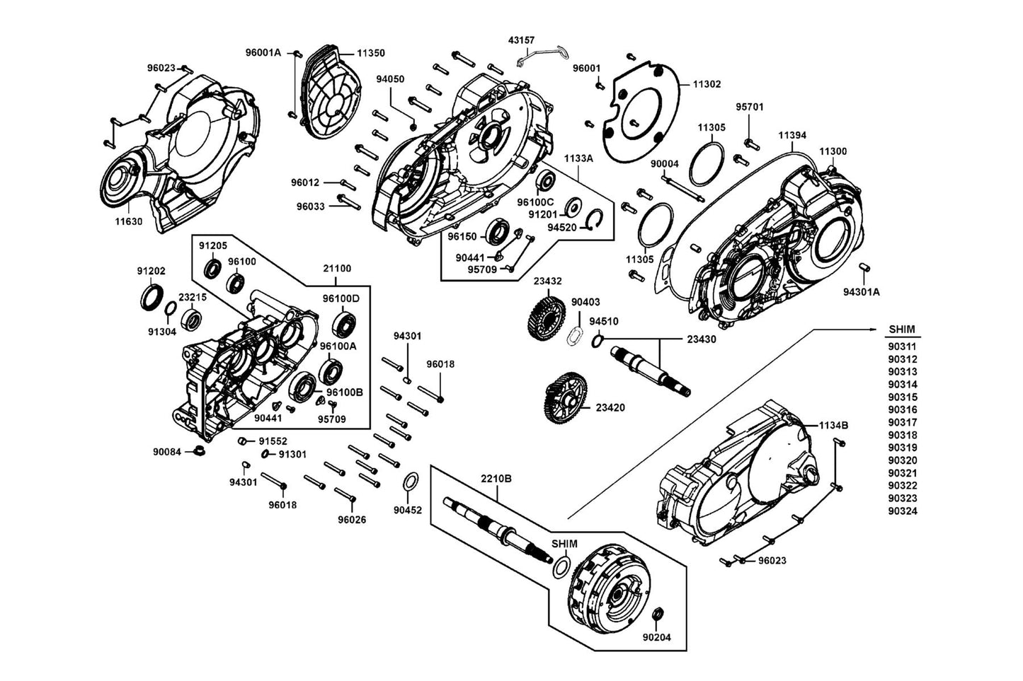 Oil Seal 22X40X7 — 91205-LGC6-E00 — KYMCO exploded-view diagram