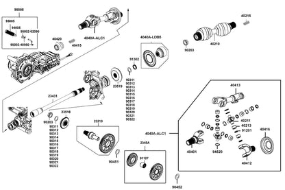 Clamp D9.5 Tube — 95002-40950-08 — KYMCO exploded-view diagram