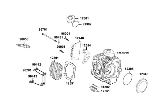 Spark Plug (CR7HSA) — 98056-5771R-00 — KYMCO exploded-view diagram