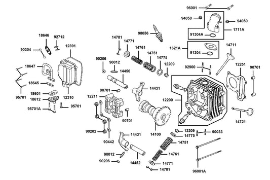 Nut Hex Cap 6MM — 90304-4H38-001 — KYMCO exploded-view diagram