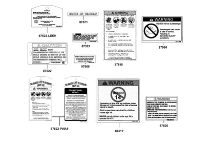 Caution Shifit Gears — 87322-LBA7-E00-T01 — KYMCO exploded-view diagram