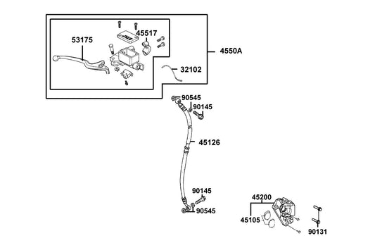 Oil Bolt 10*22 — 90145-9A61-C00 — KYMCO exploded-view diagram