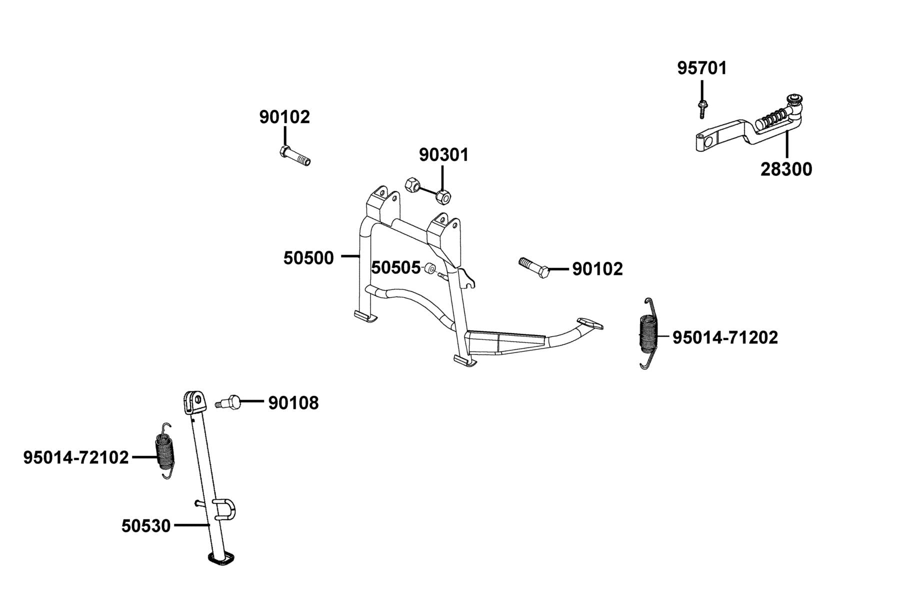 Nut U 6MM(C) — 90301-4C73-C01 — KYMCO exploded-view diagram