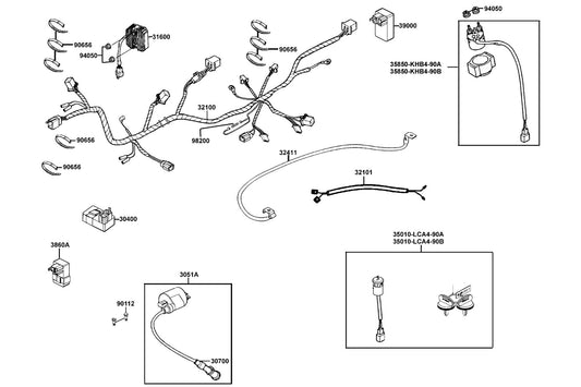 Fuse 20A — 98200-12000 — KYMCO exploded-view diagram