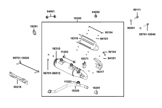 Washer Plain 6MM — 94101-LDB5-E00 — KYMCO exploded-view diagram
