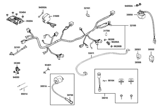 Blade Fuse 30A — 98200-33000 — KYMCO exploded-view diagram
