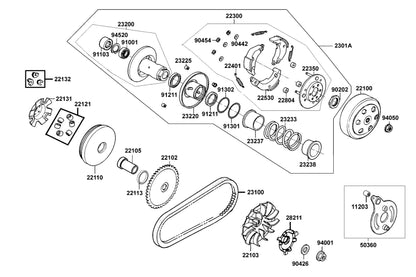 Oil Seal 34*39*3 — 91211-KEE1-900 — KYMCO exploded-view diagram