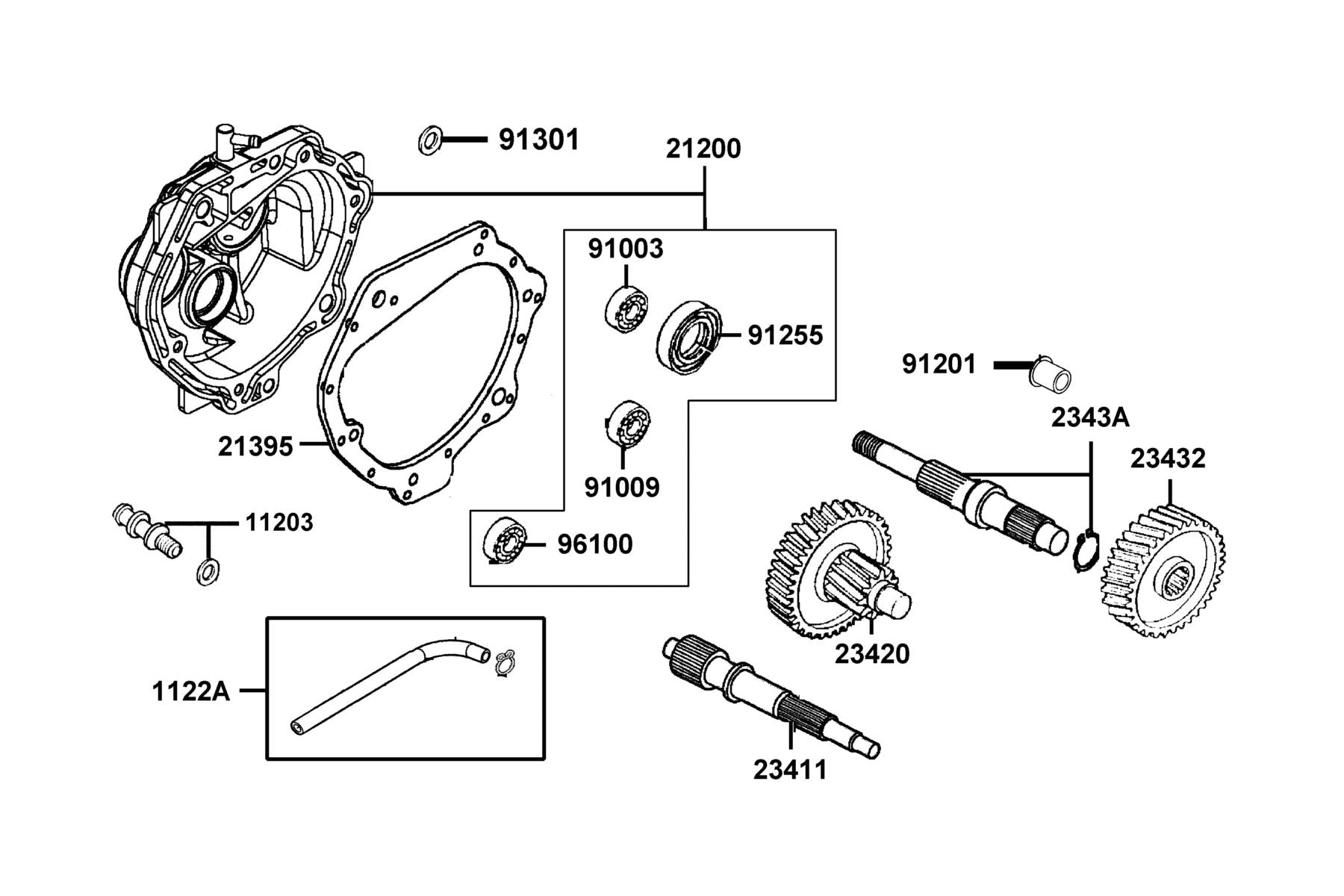 Bush Mission — 91201-KUDU-C00 — KYMCO exploded-view diagram