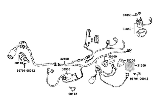 Nut Flange 6MM(K) — 94050-06070 — KYMCO exploded-view diagram