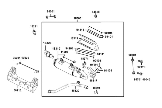Washer Plain 6MM — 94101-LDB5-E00 — KYMCO exploded-view diagram