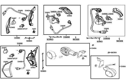 Nut U 16MM(C) — 90305-GHK8-C00 — KYMCO exploded-view diagram