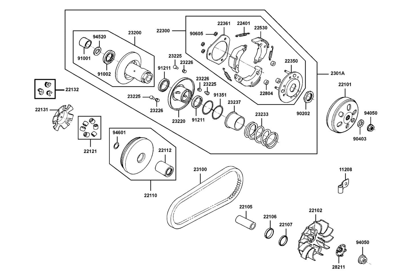 Seal Driven Face 34X41X4 — 91211-KEBE-900 — KYMCO exploded-view diagram