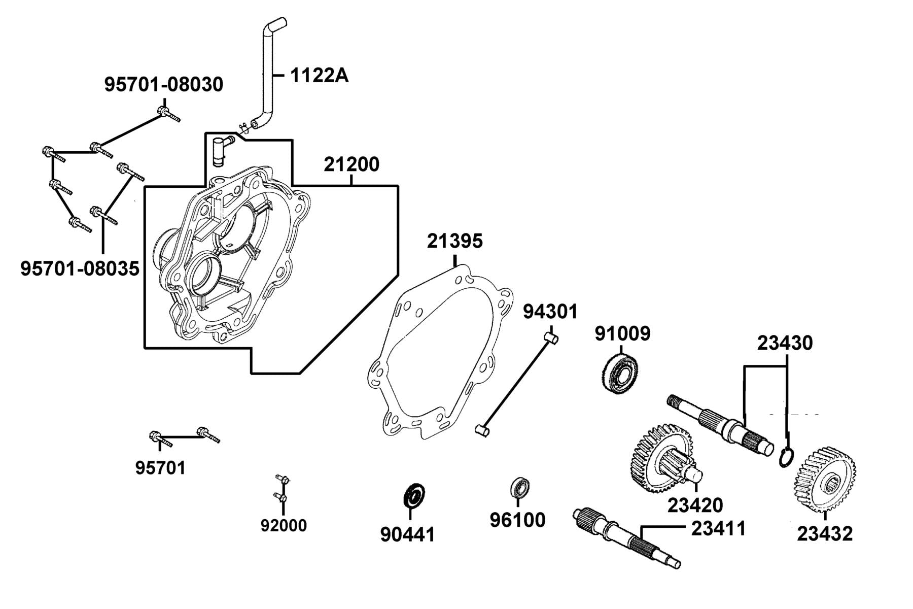 Brg Ball Radial 6205LLU — 91009-KHE7-C00 — KYMCO exploded-view diagram