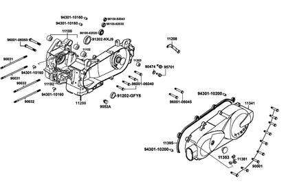 Oil Seal 20*32*6 — 91202-KKJ9-C00 — KYMCO exploded-view diagram