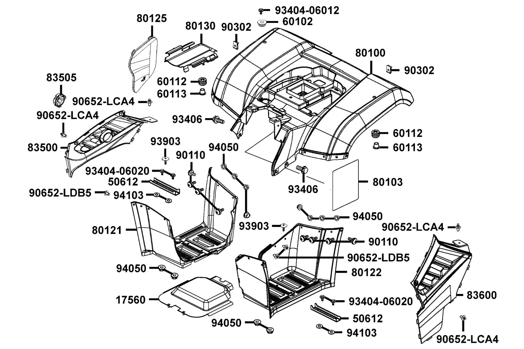 Spacer Stell — 60113-PWB1-900 — KYMCO exploded-view diagram