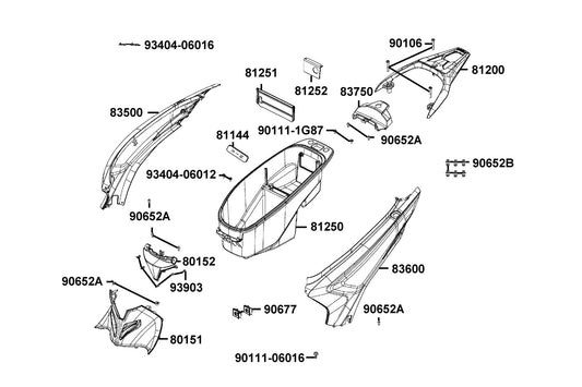 Lid Carb Maint — 81251-AEB9-E00-N1R — KYMCO exploded-view diagram