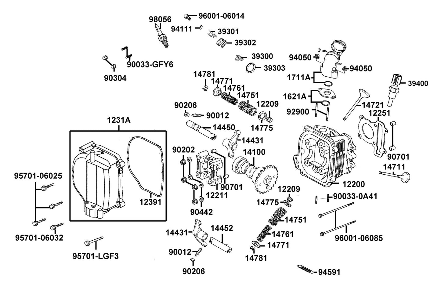Spark Plug (CR6HSA) — 98056-5671R-00 — KYMCO exploded-view diagram