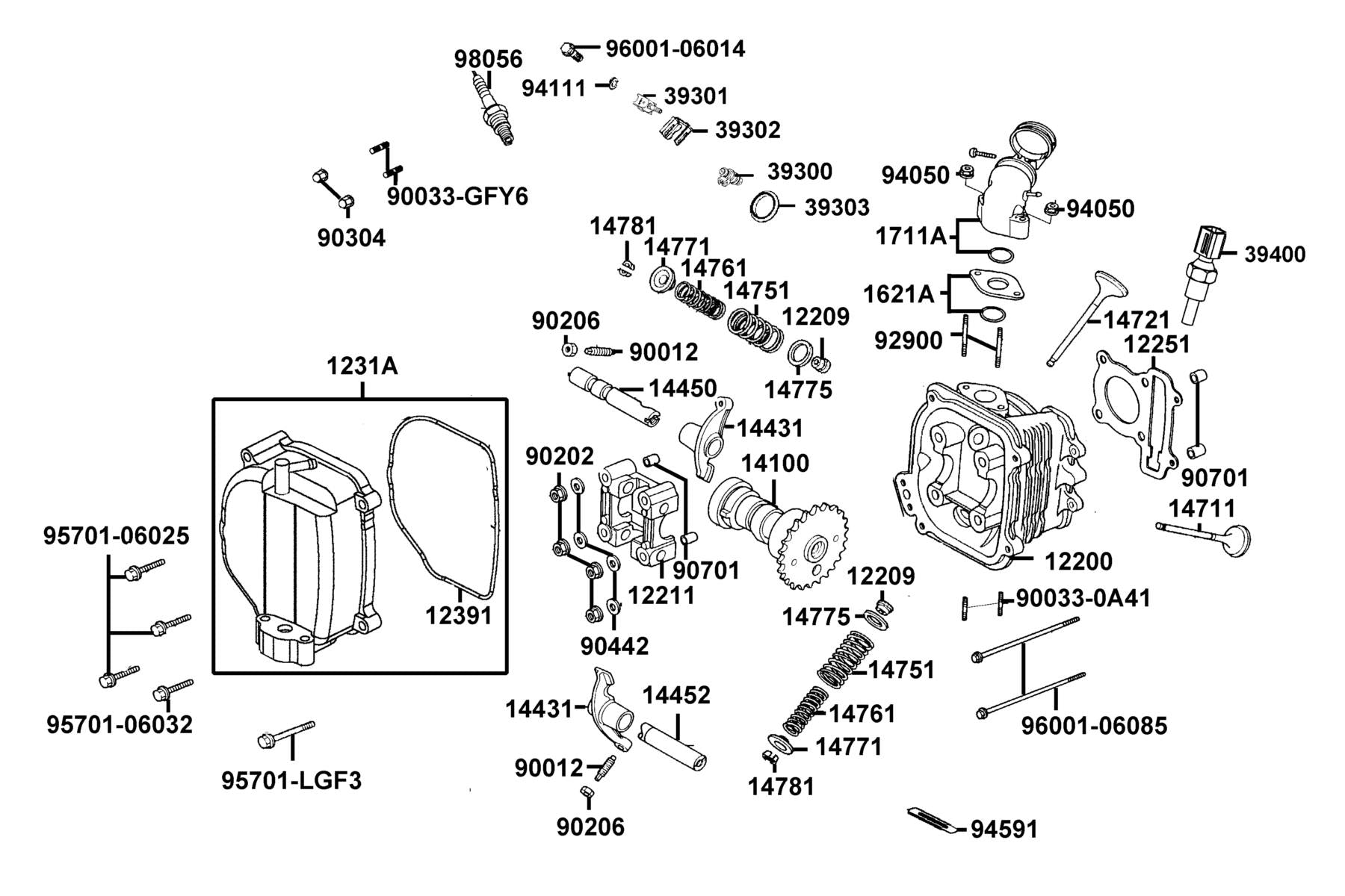 Spark Plug (CR6HSA) — 98056-5671R-00 — KYMCO exploded-view diagram