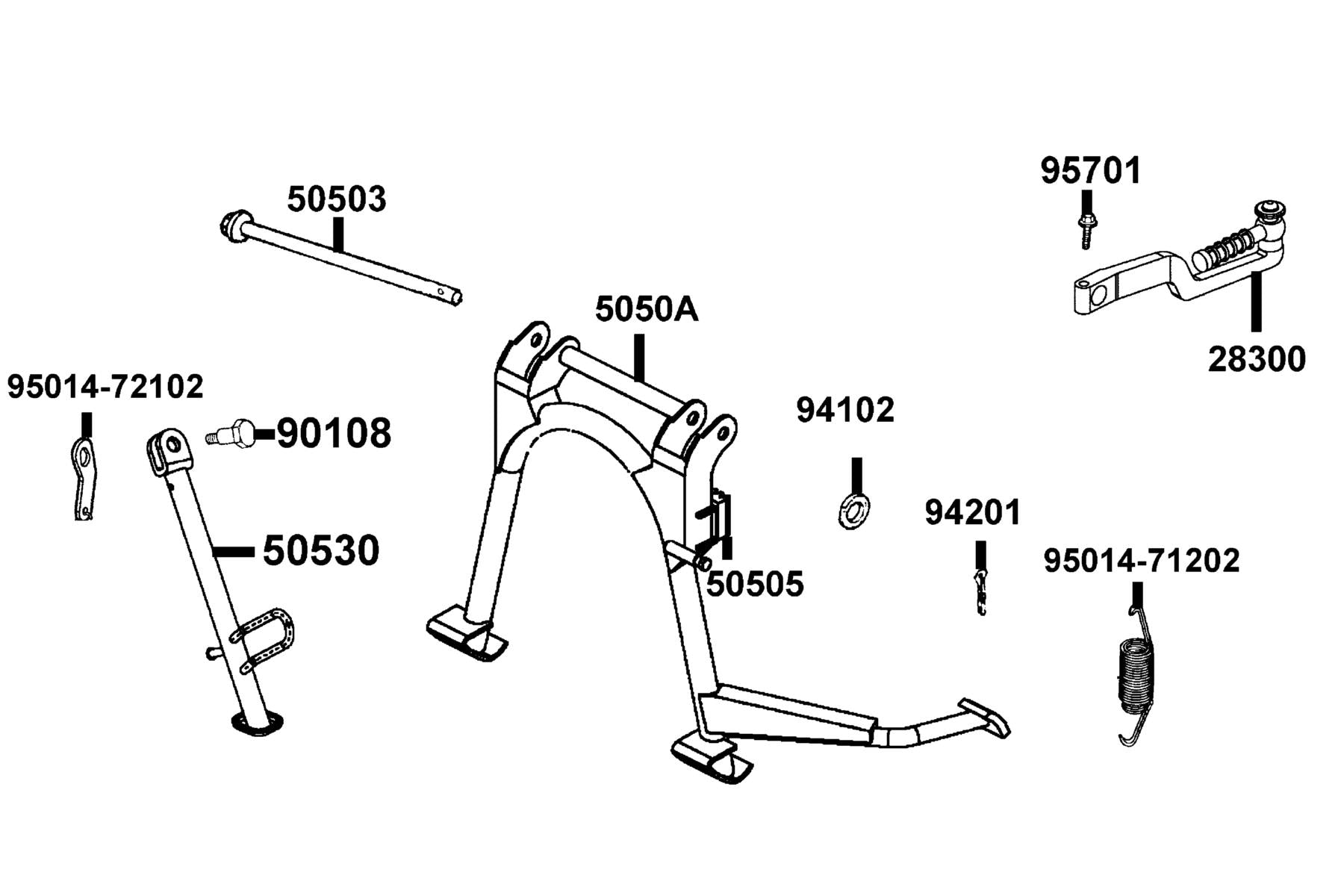 Pin Split 2*15 — 94201-20150 — KYMCO exploded-view diagram