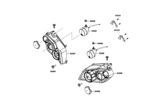 Nut Flange 5MM — 94050-05060 — KYMCO exploded-view diagram