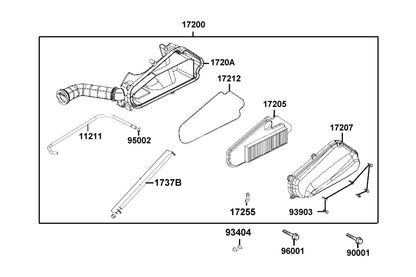 Band Connect Tube — 17255-LEA3-901 — KYMCO exploded-view diagram