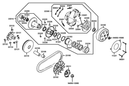 Oil Seal 34*39*3 — 91211-GHK8-014 — KYMCO exploded-view diagram