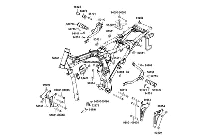 Nut U Flange 10MM — 90304-GLW0-90A — KYMCO exploded-view diagram