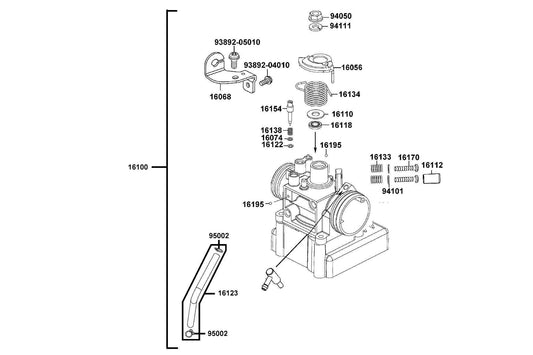 Clip B7 Tube — 95002-02070 — KYMCO exploded-view diagram