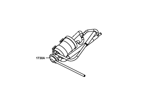 Canister Assy.,tube — 1730A-LGS6-M31 — KYMCO exploded-view diagram