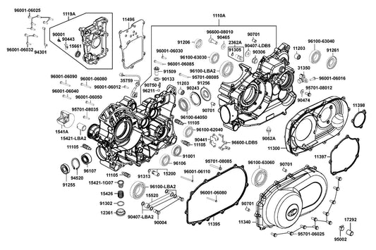 Oil Seal 30X72X7 — 91261-LDB5-E00 — KYMCO exploded-view diagram
