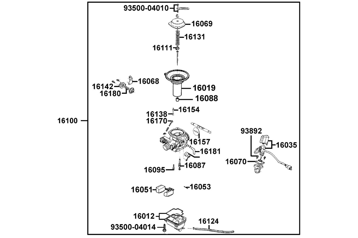 Screw Pan 4*10 — 93500-04010-08 — KYMCO exploded-view diagram