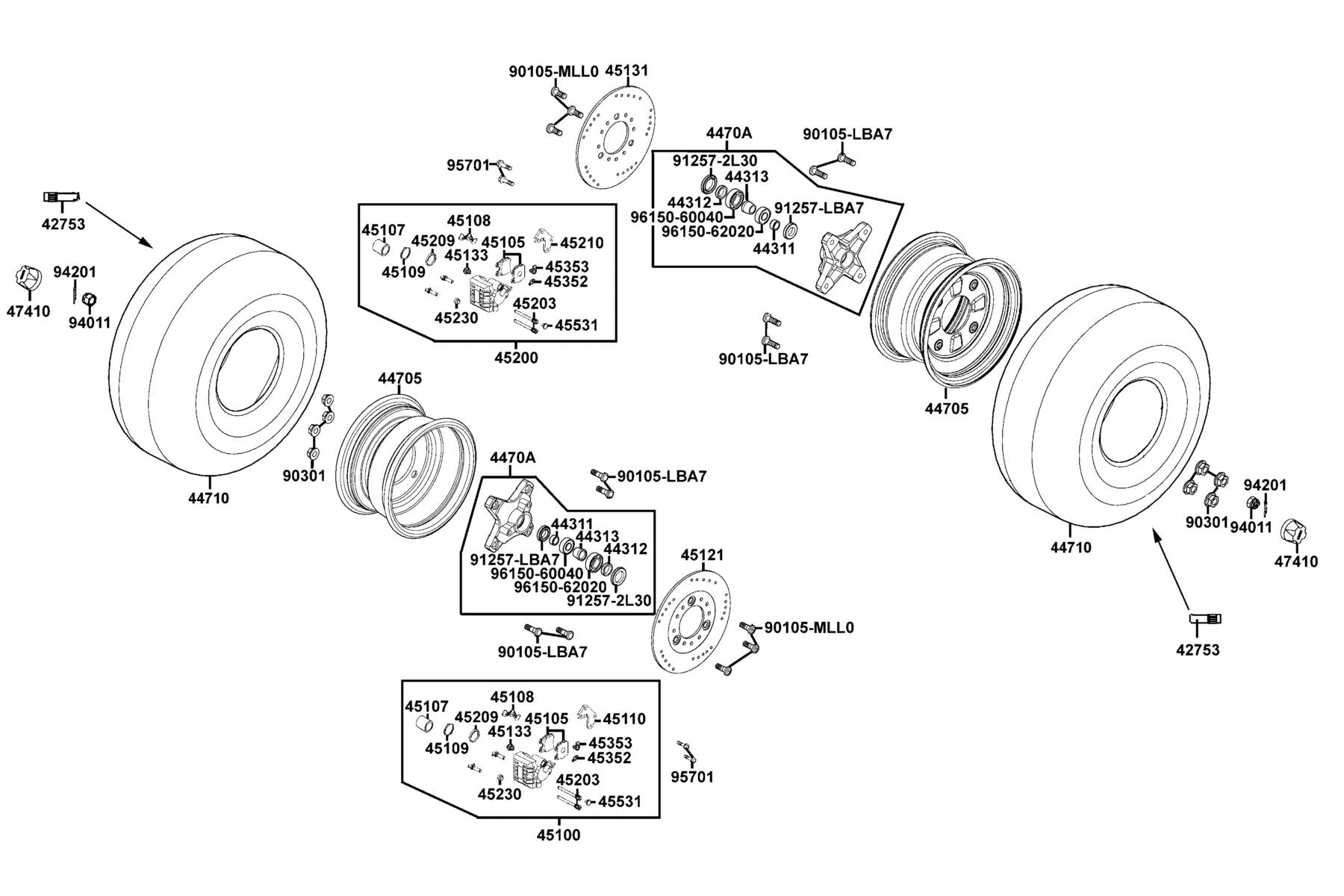 Oil Seal 20*35*7 — 91257-LBA7-900 — KYMCO exploded-view diagram
