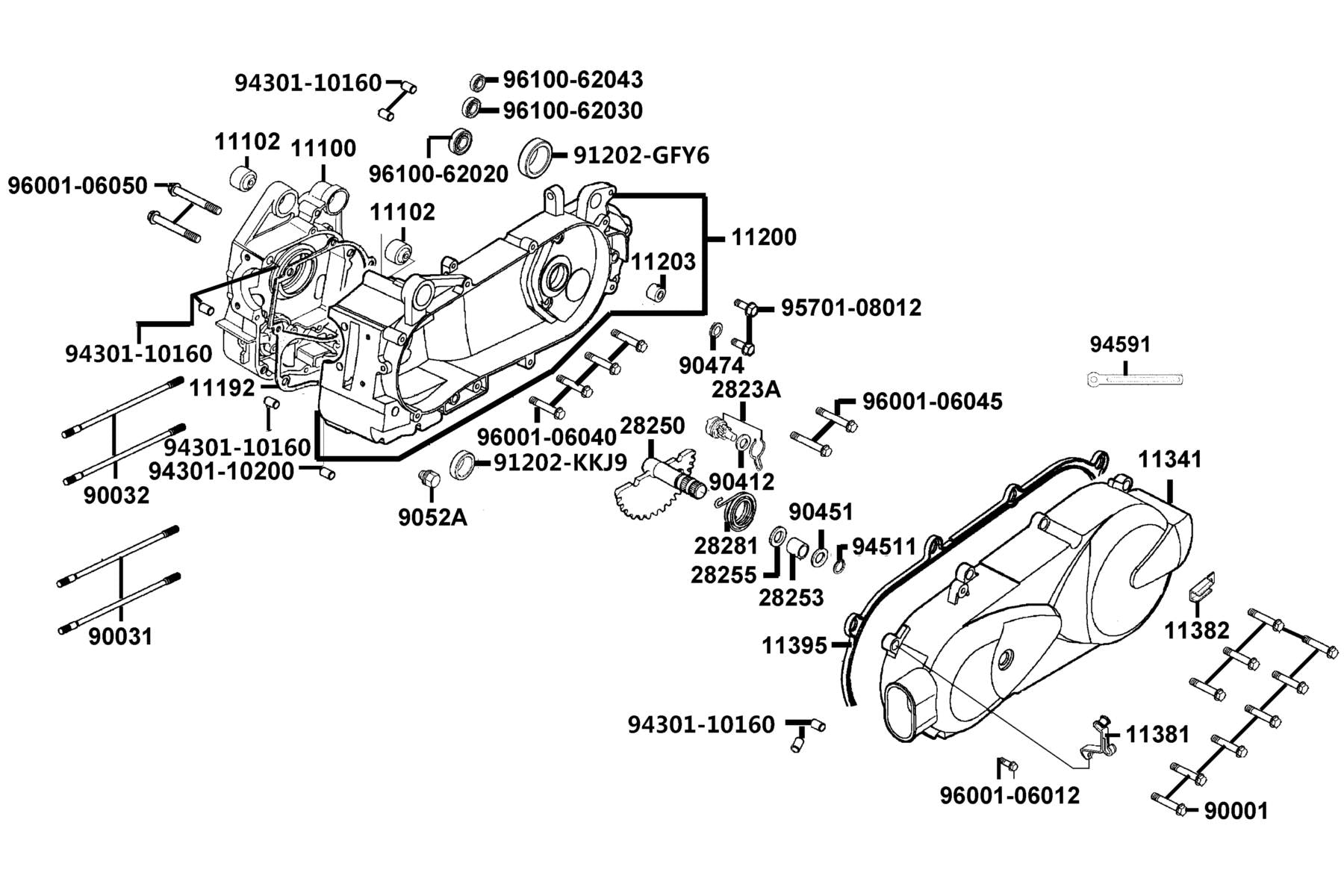 Oil Seal 20*32*6 — 91202-KKJ9-C00 — KYMCO exploded-view diagram