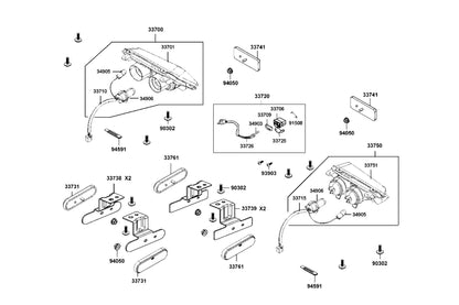 Bulb Position Light 12V5W — 44.698 — KYMCO exploded-view diagram