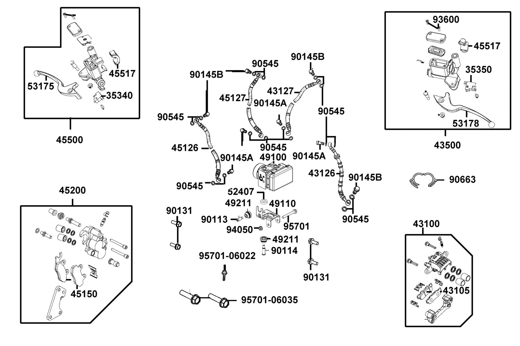 Slide Pad — 51430-LGE5-C00 — KYMCO exploded-view diagram
