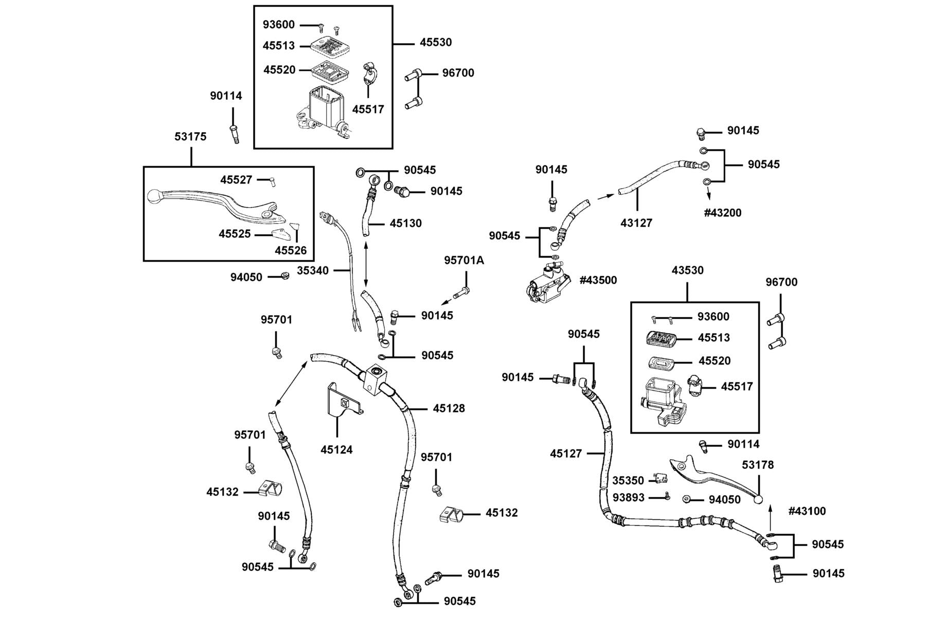 Sw Assy Fr Stop — 35340-LDB5-900 — KYMCO exploded-view diagram