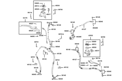 Sw Assy Fr Stop — 35340-LDB5-900 — KYMCO exploded-view diagram