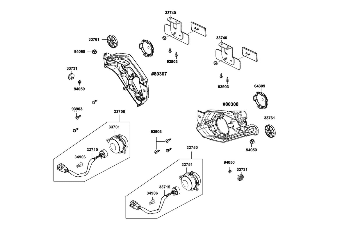 KYMCO Light Tail exploded-view diagram, MONGOOSE 270